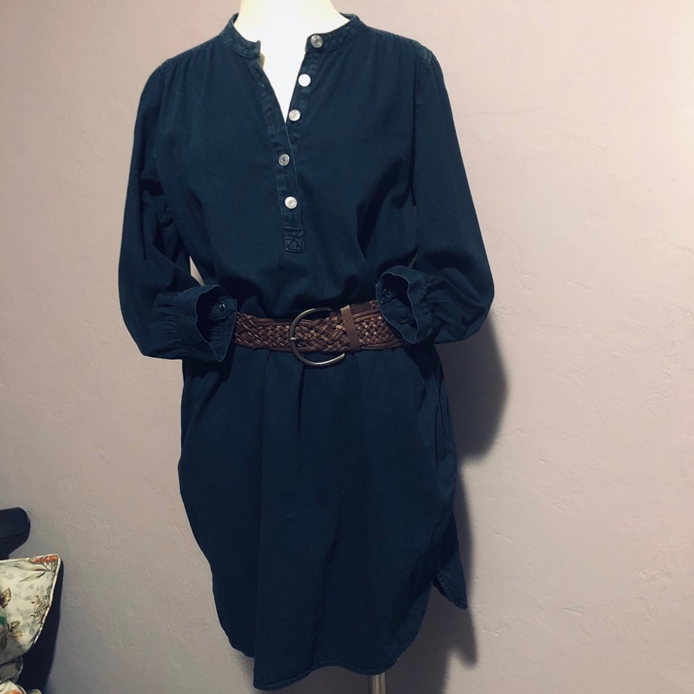 GAP denim shirt dress, size large